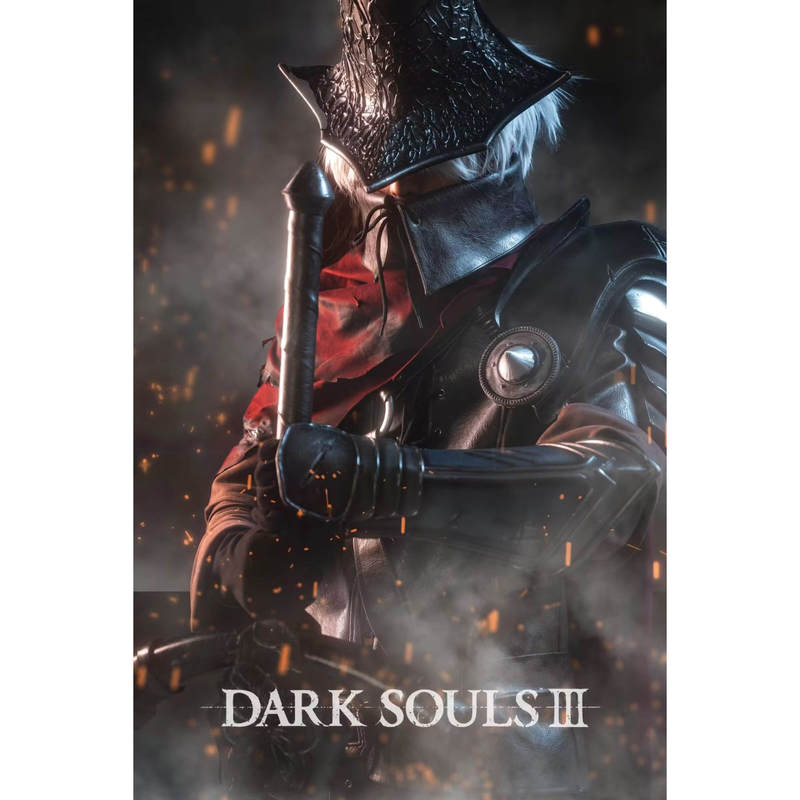 【Fengyan】Dark Souls 3 Black Souls Flan's Immortals Cosplay Armor Clothing Detachable