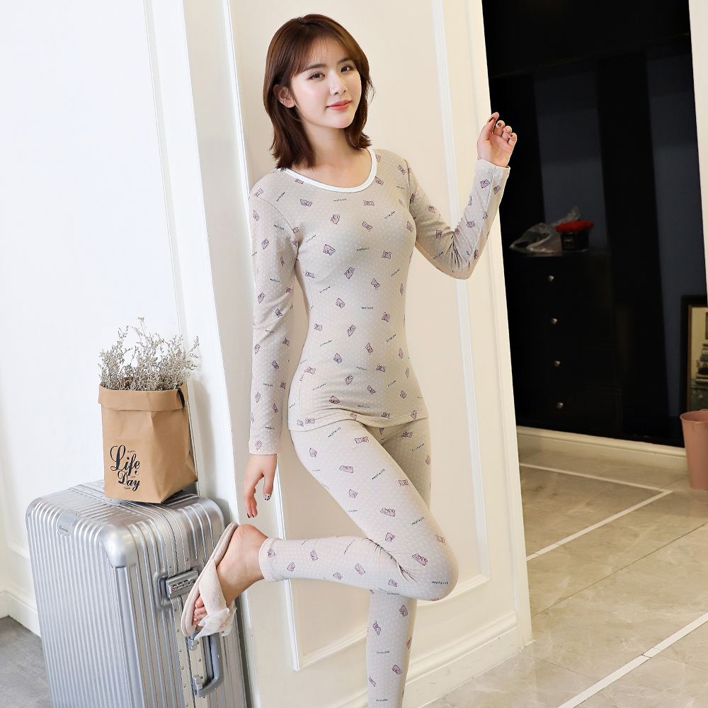 Big kích thước womens phụ nữ béo chị ấm áp phù hợp cộng với nhung cộng dày mùa đông cận cảnh mùa thu quần quần áo mùa thu bông áo len thủy triều.