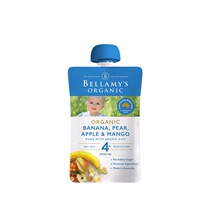 Australian Bellamy puree banana pear mango flavor infant organic food supplement fruit puree 10 packs