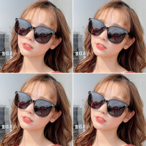 2021 New polarized sun glasses female star Net red street shot sunglasses round face Korean tide square face summer glasses