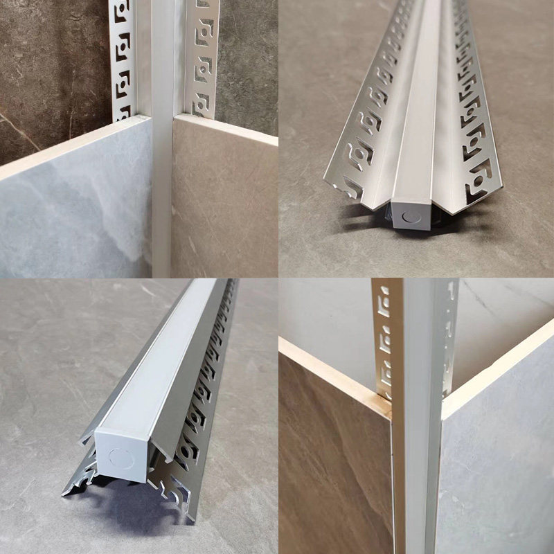 LED Borderless LightLightCard tile tile tile tile angle without slot slot slot linear hiding embedded modeling