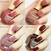 Sweet Color environmental nail oil woman is not baked lasting waterproof without color cars liquor red and black is not stripped