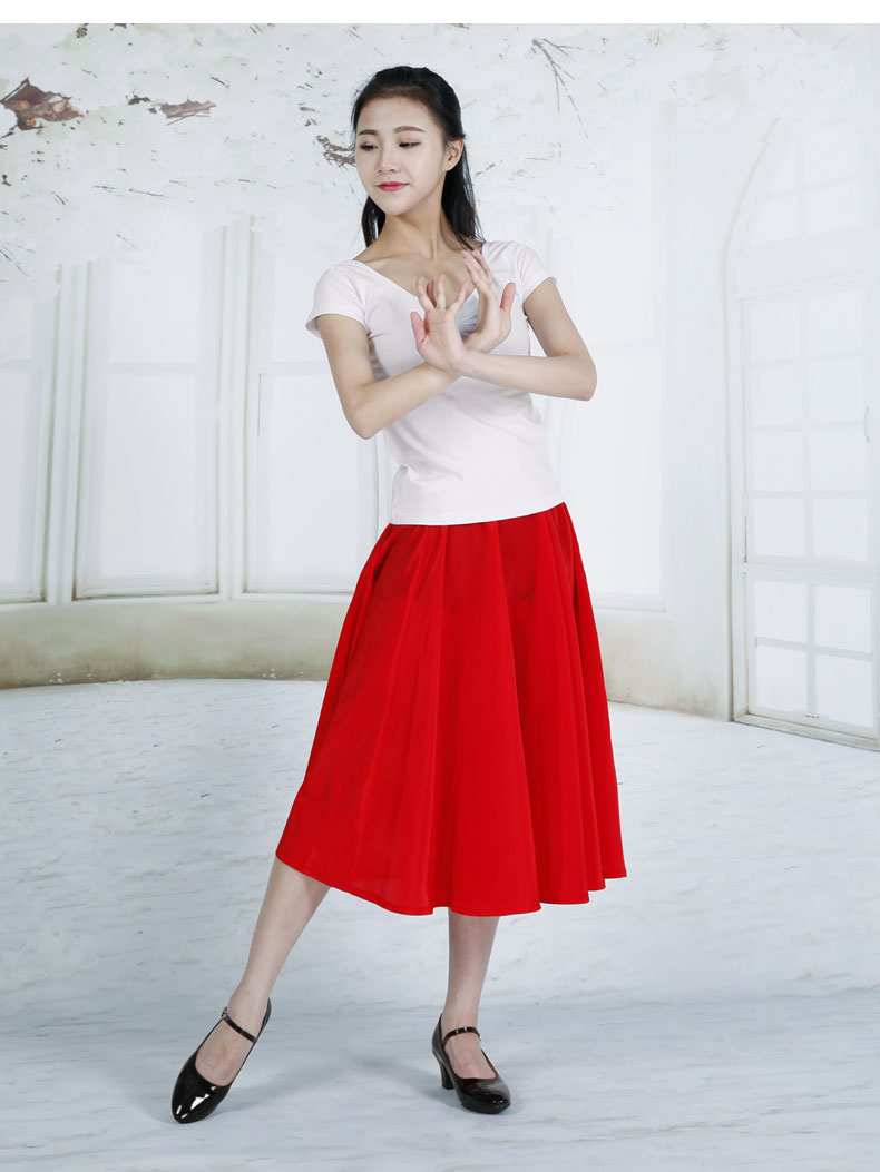 赤いダンスシューズの中に長いスカートのガウス宝の代表的なスカート新疆ダンス維族ダンススカートダンススカートのロングスカート,タオバオ代行-チャイナトレーディング