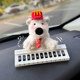 Cute West Highland White Terrier Moving Car Phone Number Plate Temporary Parking Number Plate Car Phone Number Interior Decoration for Women