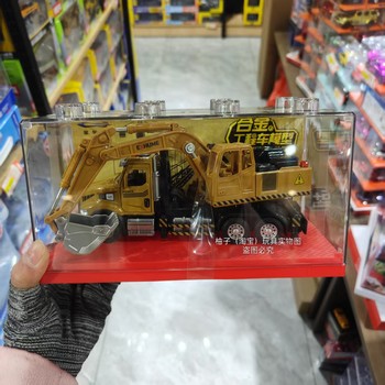 Alloy car children's toy car engineering mixer toys inclined toy simulation home excavator model digging spot stock