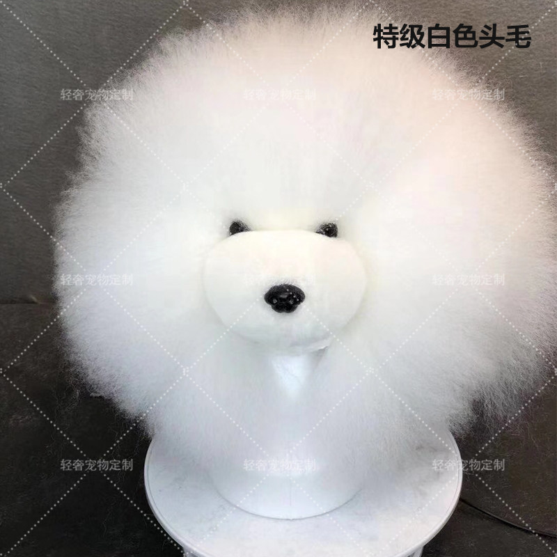 Reiger Emulation Matedit Class Head Fur Can Permanently Dye Pet Fake Hair Practice Hair hair Mao Mengmeng Head mold-Taobao