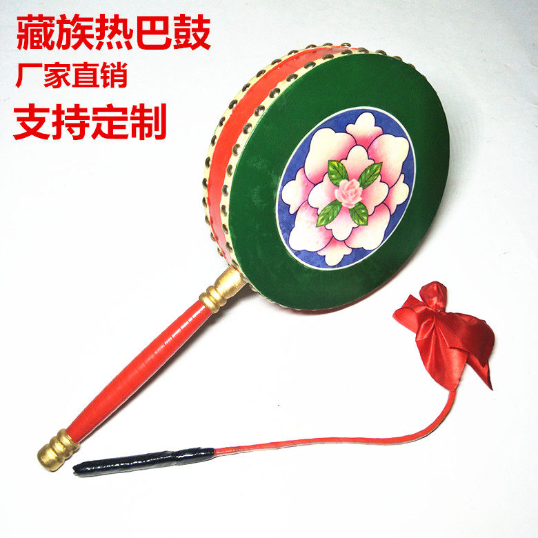 Cow Leather Adult Tibetan Hot Bau Drum Children Handle Drum Dancing With Dance Drum Art Exam With Support Customized