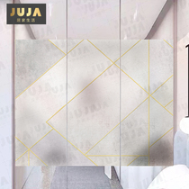 Nordic style marble glass sticker anti-peep creative commercial decoration sticker office Bath window push door