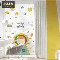Frosted electrostatic glass sticker Nordic cartoon personality creative decoration window glass film push door bathroom anti-Peep