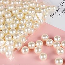ABS imitation pearl scattered beads accessories double hole round beads 3-40mm fake pearl scattered beads