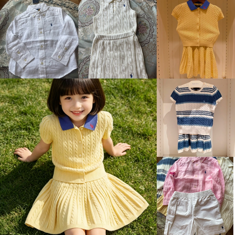 Authentic Domestic In-Stock Ralph Lauren Children's Clothing 2026 Chinese New Year Style Sweatshirt Knit Dress