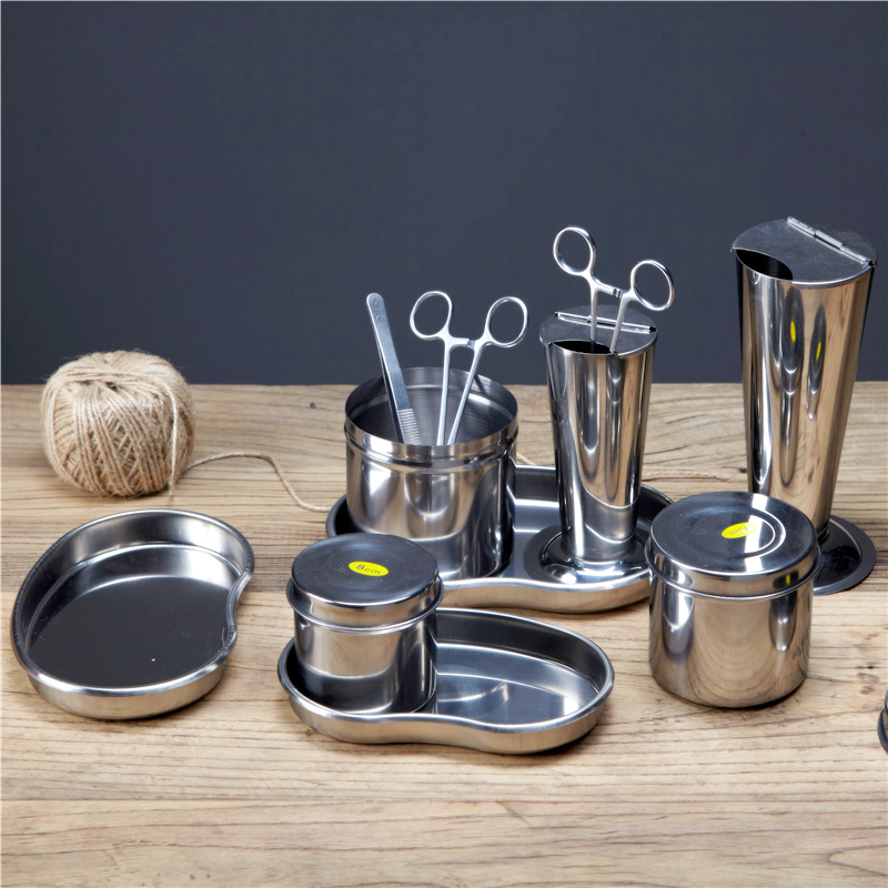 Stainless steel disinfection box utensils disposable tweezers bucket acupuncture disinfection tank hemostatic forceps beauty salon embroidery special plate