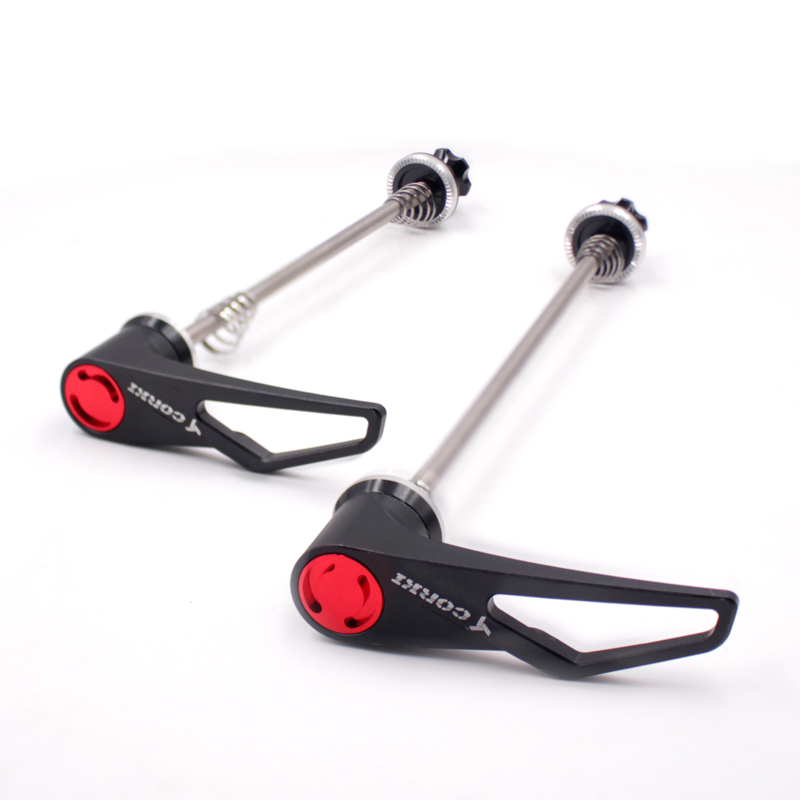 Highway mountain bike quick-release hollow version titanium alloy quick-release rod mountain road bicycle hub quick-release universal