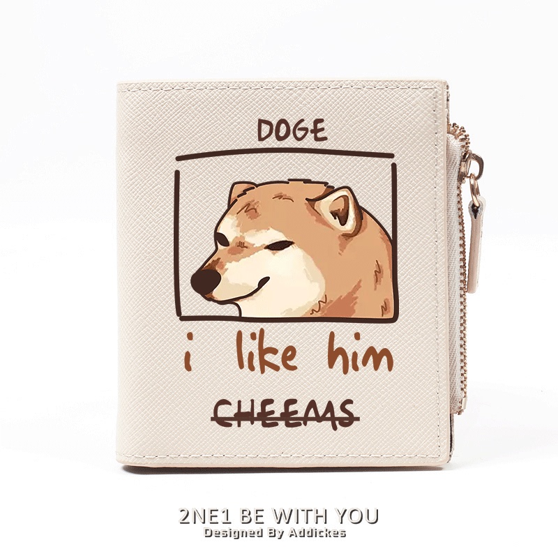 Cheems Dark Style Akita Shiba Inu Funny Emoji Cute Silly Dog Japanese Niche Design Student Short Wallet Cheems Dark Style Akita Shiba Inu Funny Emoji Cute Silly Dog Japanese Niche Design Student Short Wallet