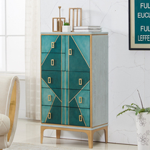 American light and luxurious 5 bucket Cupboard Living Room Side Cabinet Lockers Creative Decorative Cabinet Containing Cabinet Bucket Closet.