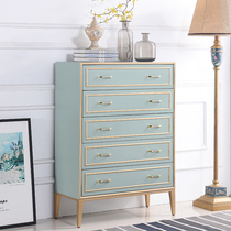 American light and luxurious five-bucket cabinet-style containing cabinet bedroom lockers modern minimalist solid wood drawers living-room side cabinets