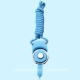 Sử dụng kép xoay vòng khóa điện thoại di động dây đeo điện thoại di động treo cổ dây treo điện thoại di động chuỗi dây treo thẻ công việc huy hiệu chính - Nhẫn