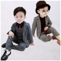 Boys dress British small suit 2 Childrens suit vest three-piece set 4 Boys 5 Autumn and Winter 6 flower girl set 7 years old