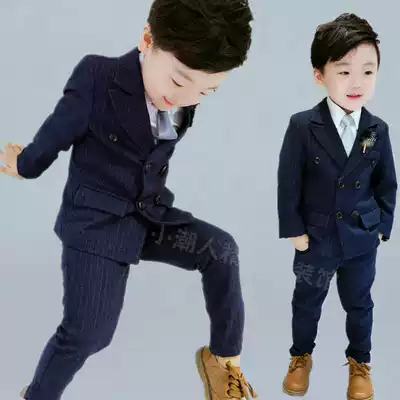 Boy's dress British small Suit 2 children's casual suit suit suit set 2-Piece 5 little boy autumn and winter 6 Flower Boy 7 years old