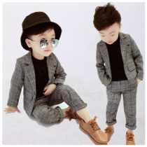Boy dress British small suit 3 Childrens gentleman suit Vest jacket 4 Boy 5-year-old flower girl suit 6 spring and autumn