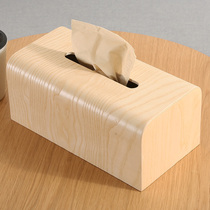 Nordic drawing paper box creative tissue box household wooden paper box living room coffee table napkin box car simple car