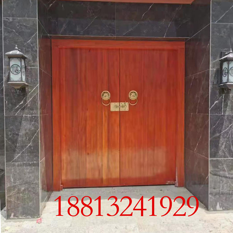 Custom Chinese Antique Solid Wood Gate Old Elm Wood Gate Villa Rural Courtyard Gate Retro Quai Courtyard Gate