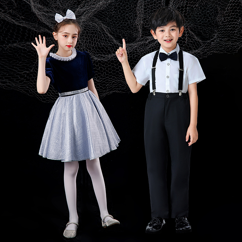 Children's Chorus Performance Costumes for Primary and Secondary School Students, Chorus Competition Performance Costumes, Poetry Recitation and Speech Costumes