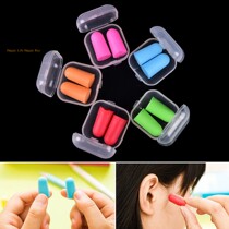 Soft Foam ear plugs Travel Sleep Noise Prevention Earplugs