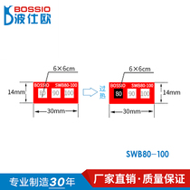 Bosees SWB80-100 discoloration thermometry patch temperature test paper temperature sensitive adhesive sticker thermo-sensitive label