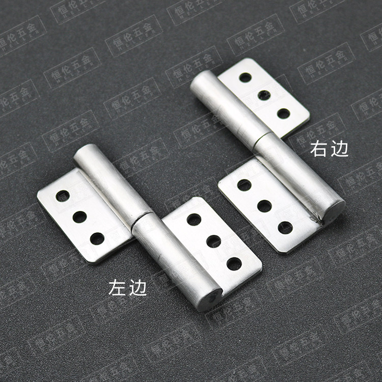 304 stainless steel plug-in detachable flag-shaped hinge 4 inch industrial hinge 100MM thickened load-bearing hinge