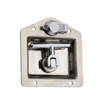 HELLER Henglun 304 Stainless Steel Brushed Panel Lock Outdoor Rust Prevention Mechanical Compartment Door Box Lock MS855