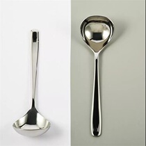 Export tail order Household multi-functional thickened solid handle 304 stainless steel spoon Western food spoon long handle round spoon