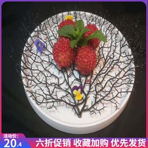 Saddam Husseins Mood Vegetable Adornment Creative vegetable Coral Disc Decorated with Black Coral Emulation Coral Tree Iron Tree Pendulum