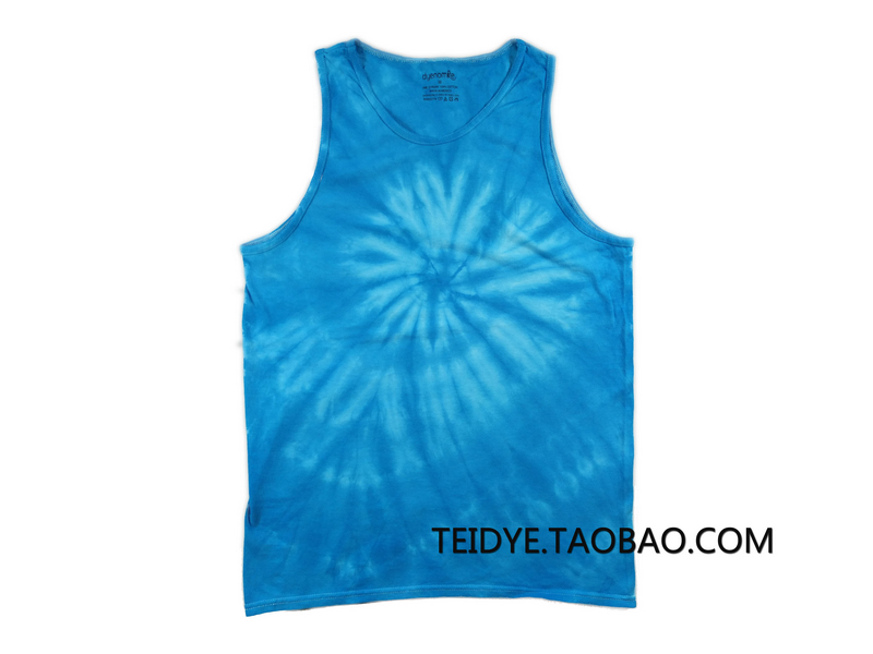 Áo nhiều màu mùa hè Mỹ tay áo vest nhuộm hippie ván trượt cà vạt nhuộm tank top đầu máy mồ hôi shop quần áo thể thao
