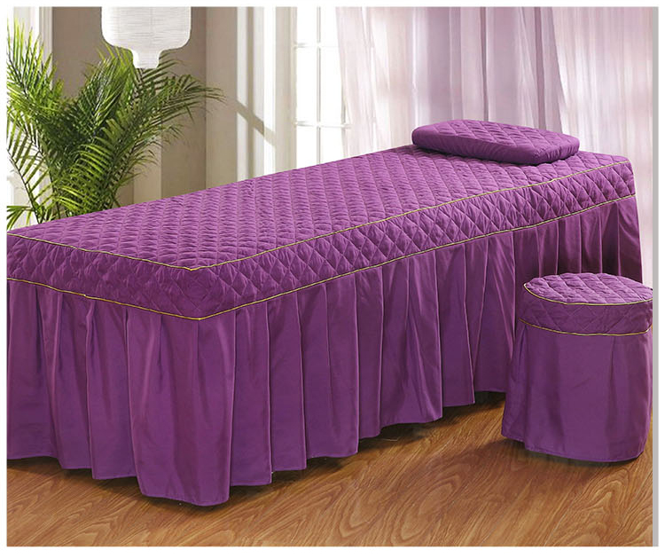 Jacquard vẻ đẹp bao gồm bốn bộ của thẩm mỹ viện cơ thể làm đẹp cơ thể khử trùng massage giường có thể được tùy chỉnh đặc biệt tìm mua ga phủ giường spa