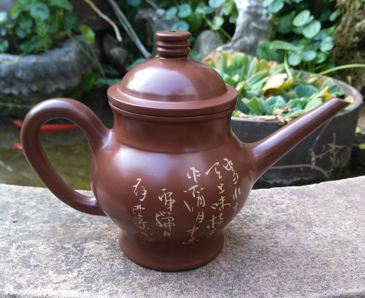Yunnan Jianshui Purple Tao Hani Pot Su Fo Tao Decorated Full Handmade Teapot