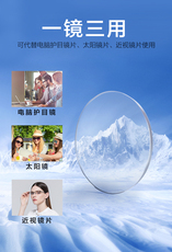 Линзы для очков 变色镜片非球面全视线变色防蓝光近视眼镜片抗手机电脑防辐射护目