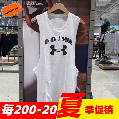 И официальный официальный логотип Men's Men's Training Sports Fitness Fitness Leaveless T -Fork 1365205