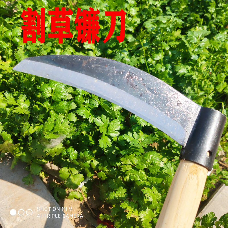 Sickle weeding Agricultural shovel grass firewood knife Water grass chopping wood knife Special knife tool mowing artifact