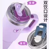 Стакан, ручка, термос со стаканом, трубочка из нержавеющей стали