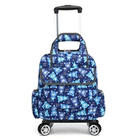 Самолет на колесиках, маленький портативный чемодан, с медвежатами, 16 дюймов