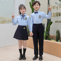 Primary school uniforms Academy style spring and autumn costumes class uniforms cotton shirts childrens summer kindergartens