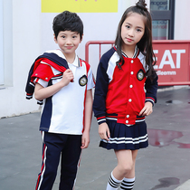 Primary school uniform suits British style baseball uniforms summer childrens wear class uniforms spring and autumn sportswear kindergarten Garden uniforms