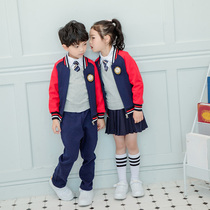 Kindergarten uniform childrens class uniform childrens class uniform Spring and Autumn Games baseball uniform for primary school students