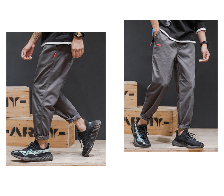 Harajuku Nhật Bản retro quần chín hoang dã Xu hướng đường phố quần yếm trẻ sinh viên quần giản dị quần short kaki nam