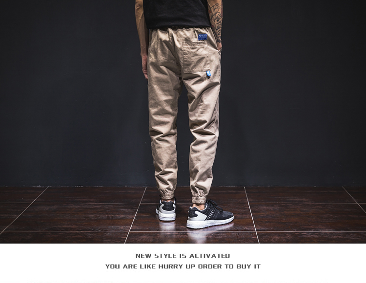 Phù hiệu thương hiệu Tide gốc overalls nam mùa thu và mùa đông quần thể thao nam