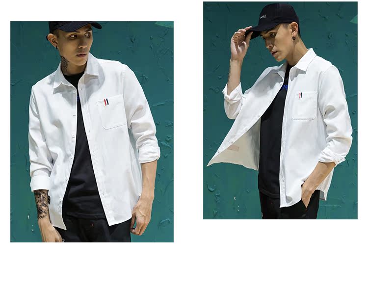 Thương hiệu phong cách Nhật Bản đơn giản hoang dã áo sơ mi dài tay nam phong cách retro retro rắn màu áo sơ mi dài oxford áo sơ mi nam 2021