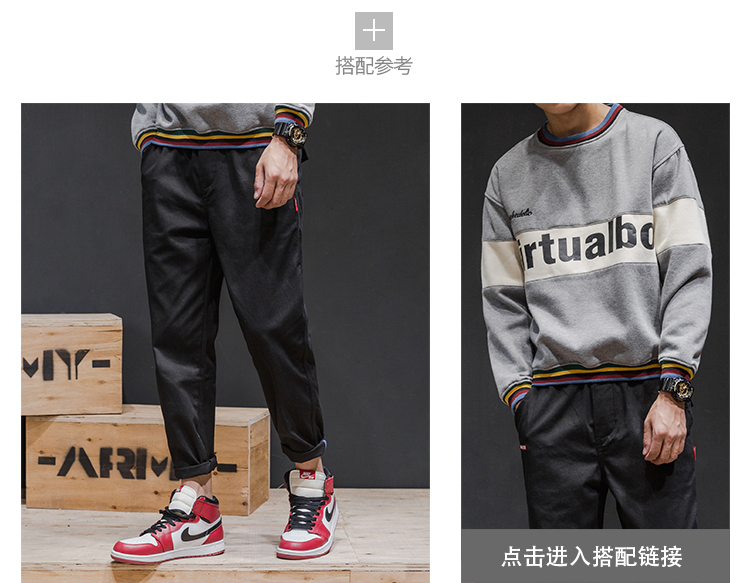 Harajuku Nhật Bản retro quần chín hoang dã Xu hướng đường phố quần yếm trẻ sinh viên quần giản dị quần short kaki nam