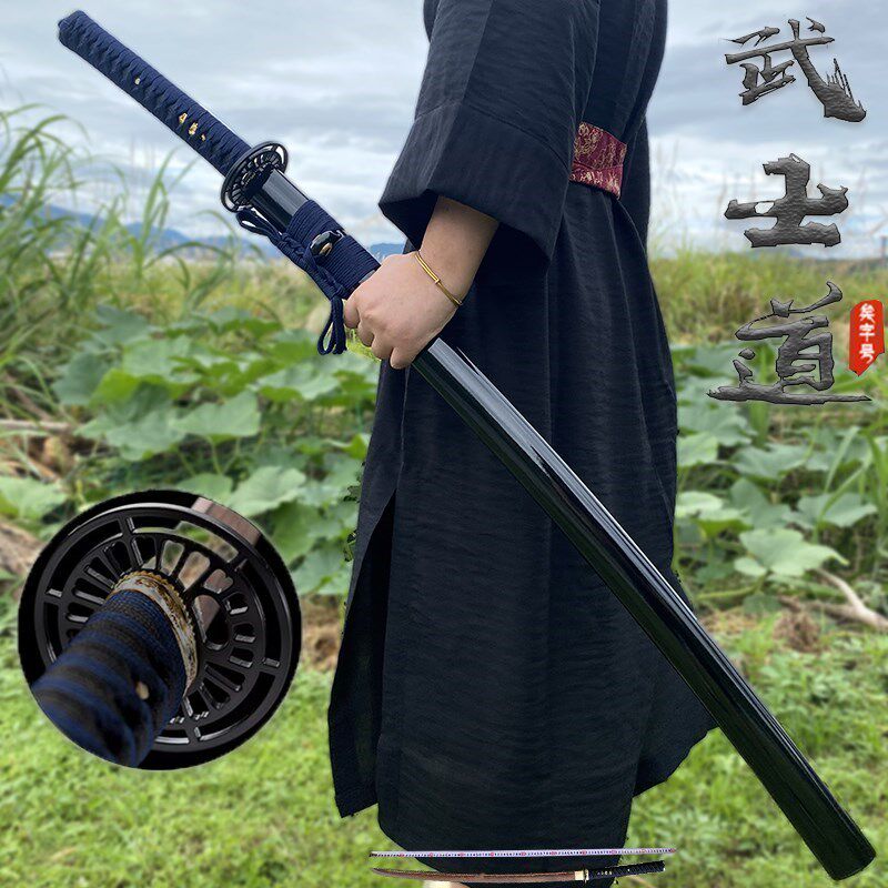 Japan Samurai Blade Integrated Knife Sword Residence With Knife Long Version Too Knife Don Cross Plucking Cutter Body Cold Weapon Unopened Blade