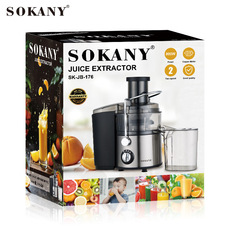 Мини Соковыжималка 德国sokany176家用多功能电动榨汁机西瓜汁果汁机榨汁机渣汁分离